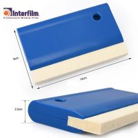 Squeegee Plastico con Borde Fieltro